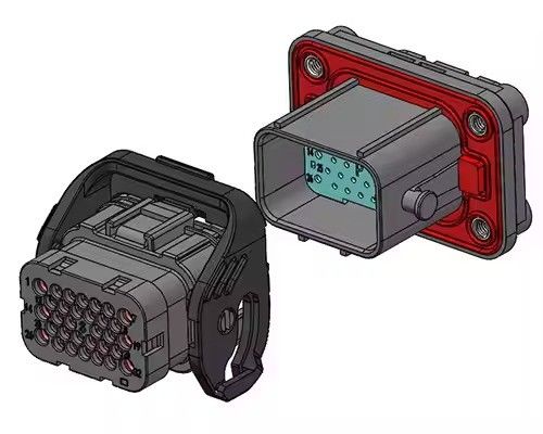 Neopower 32ピンハイブリッド IP67 EV電源・信号コネクタ (6x13A電源,26x5A信号)