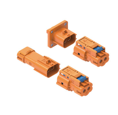 Neopower 800V 20A High-Voltage EV 2-Pin Power Connector with HVIL, 360° Shielding & IP6K9K Rating (ニューパワー800V 20A 高電圧EV2ピンパワーコネクタ,HVIL,360°シールド&IP6K9K)