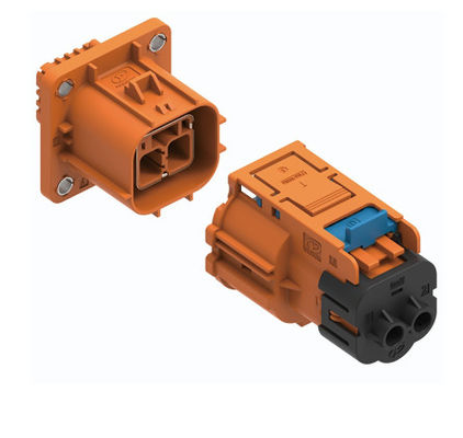 ネオパワー 2ピン 高電圧電気コネクタ 40A 1000V HVIL,Poka-Yoke & 360° シールド付き