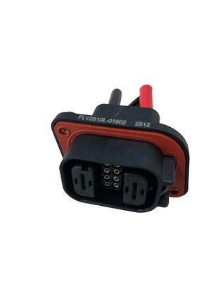 FLV2+8 ハイテンプハイブリッドコネクタ 80A 600VAC 工業用車両用ブラックABSホイジング