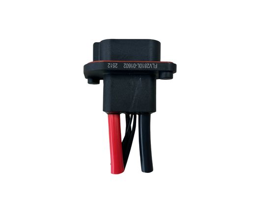 FLV2+8 ハイテンプハイブリッドコネクタ 80A 600VAC 工業用車両用ブラックABSホイジング