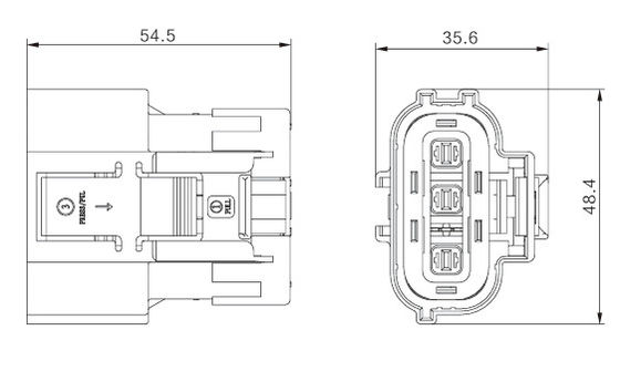 ネオパワー セキュアロック 3ピン 自動車用電源・信号コネクタ 800V/16A 防水 IP67 HVIL