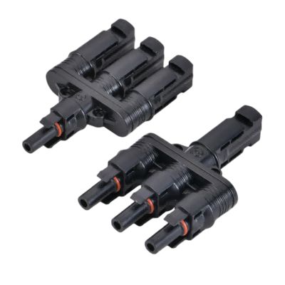 Neopower MC4 One-in-Three Plug & Socket – IP67 Waterproof 3-Way Solar Branch Connector for Photovoltaic Systems